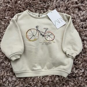 Zara Kids Bicycle Sweatshirt